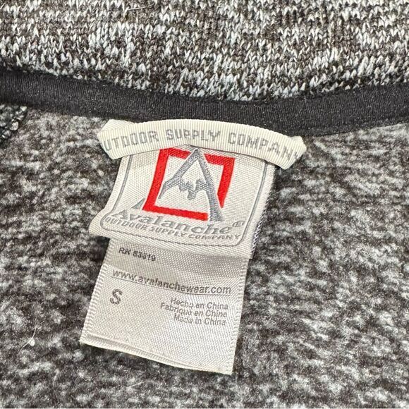 Avalanche 1/4 Zip Knit Pullover Sweatshirt Grey Women’s Small - Picture 4 of 4